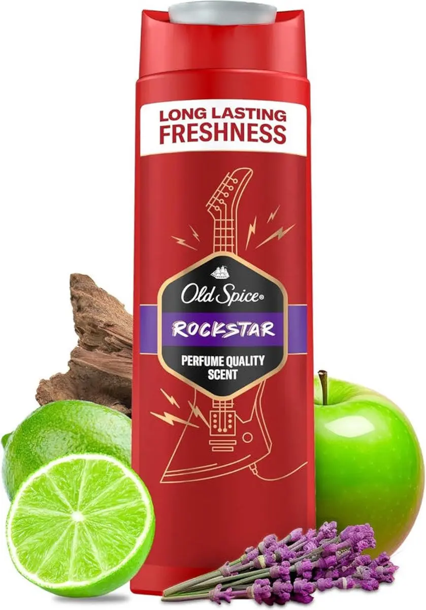 Old Spice Rockstar 3-in-1 Body-Hair-Gezichtswas 400ml