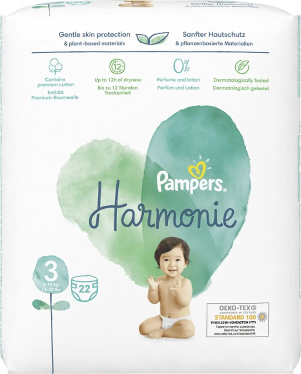 Pampers Harmonie Maat 3 Luiers - 22 Stuks