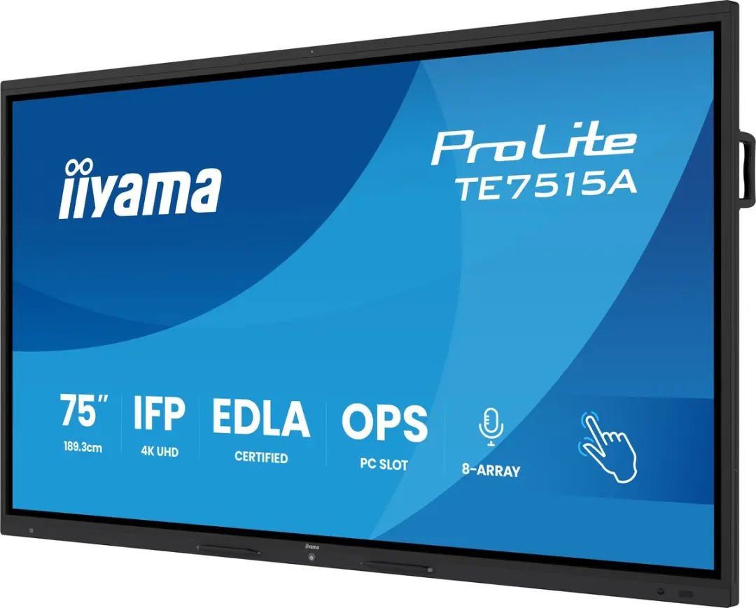 iiyama TE7515A-B1AG Monitor 75" 4K Ultra HD - Zwart
