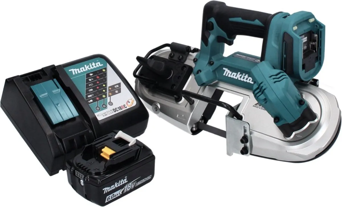 Makita DPB183 RG1 Accu-Lintzaag 18V 66mm - Borstelloos - 6,0Ah