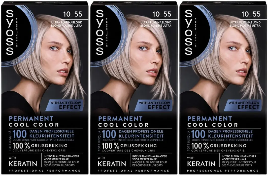 SYOSS Permanent Haarkleuring 10-55 Ultra Platina Blond