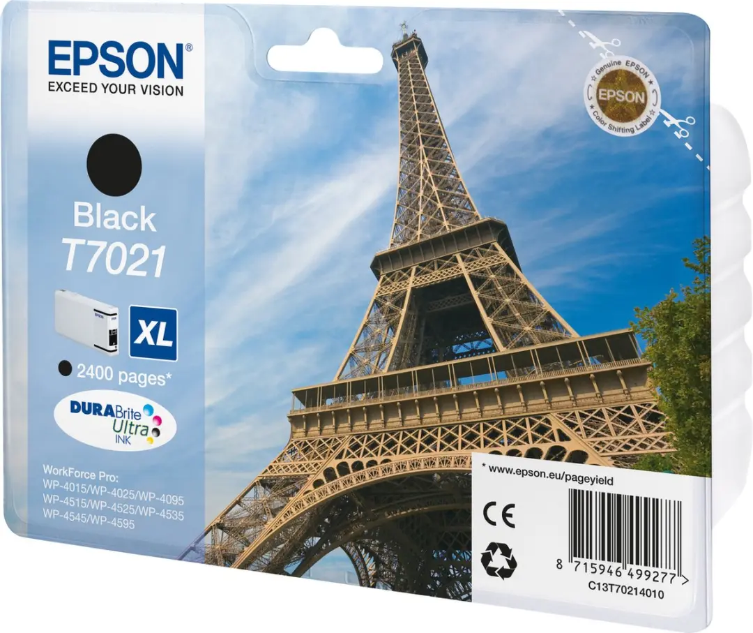 Epson T7021XL Inktcartridge - Zwart - 2400 pagina's