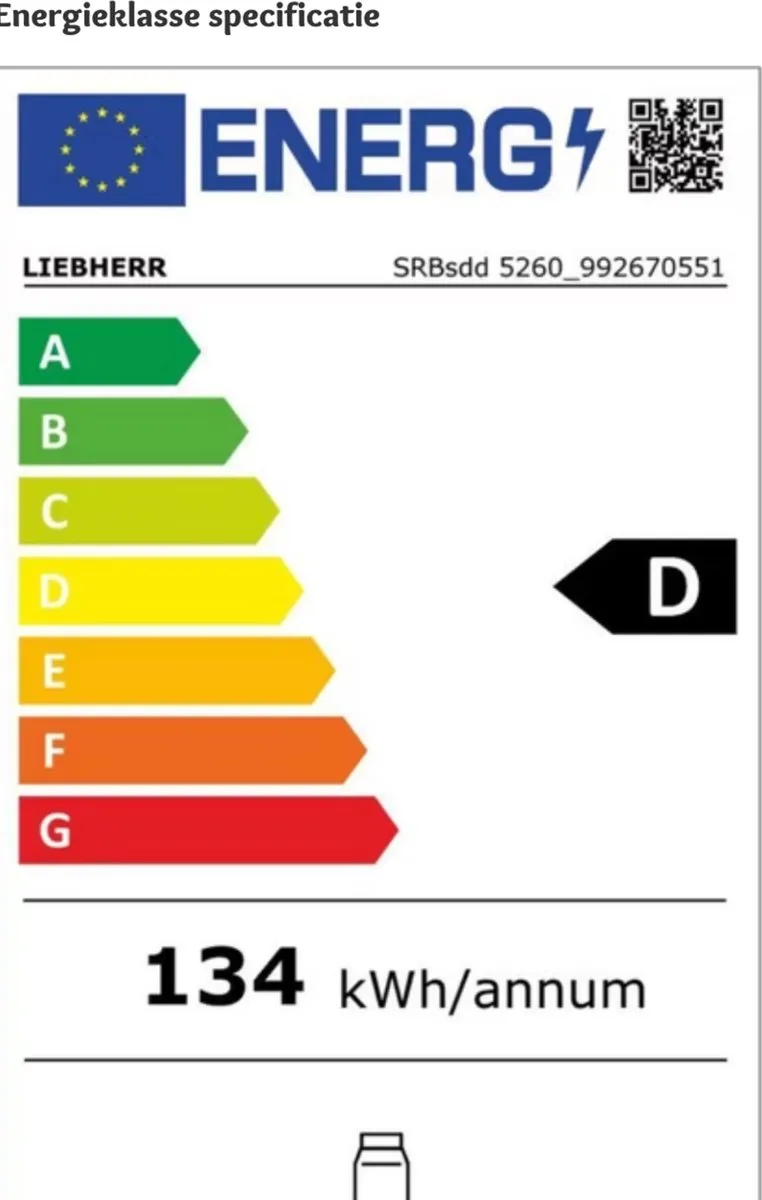 Liebherr SRBSDD 5260-20 Vrijstaande Koelkast 384L - Zilver