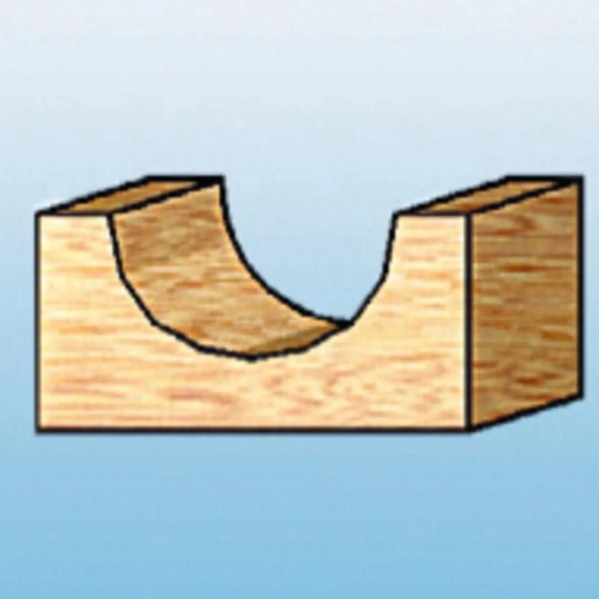 Makita D-10774 Holprofielfrees 8mm - Steen
