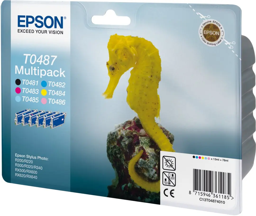 Epson T0487 Inktcartridge - 4 Kleuren - 78ml