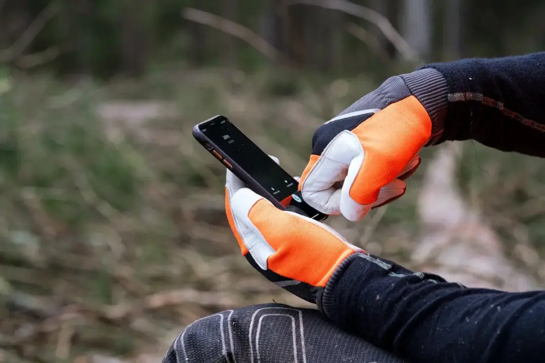 Husqvarna Werkhandschoenen Snijbestendig Maat 9 - Grijs/ Oranje/ Zwart/ Wit