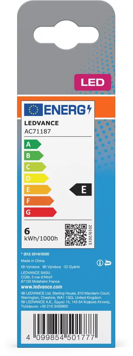 Osram Dulux LED G24q 6W 660lm - 6500K Wit - Helder Glas