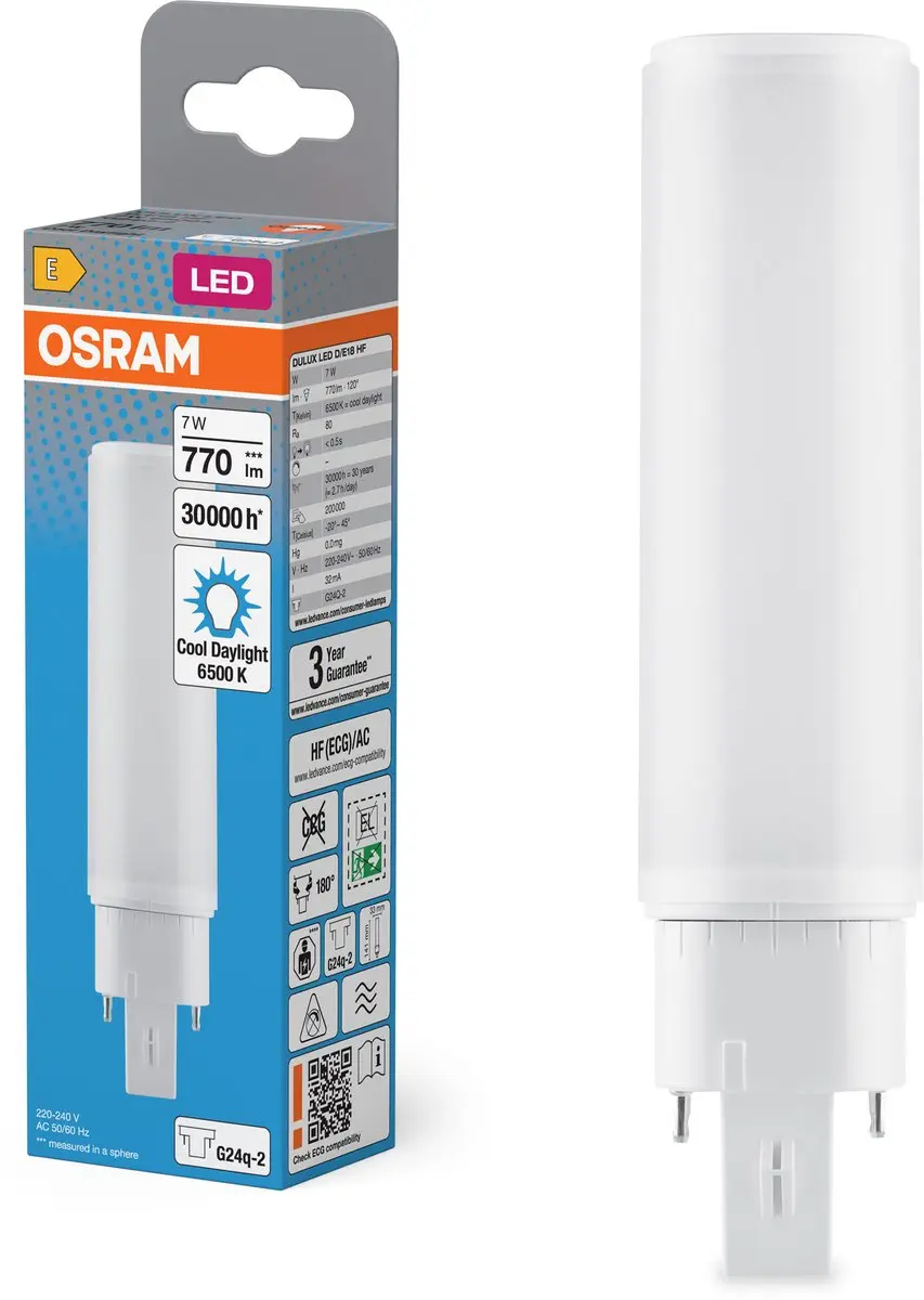 Osram Dulux LED G24q 7W 770lm - Helder