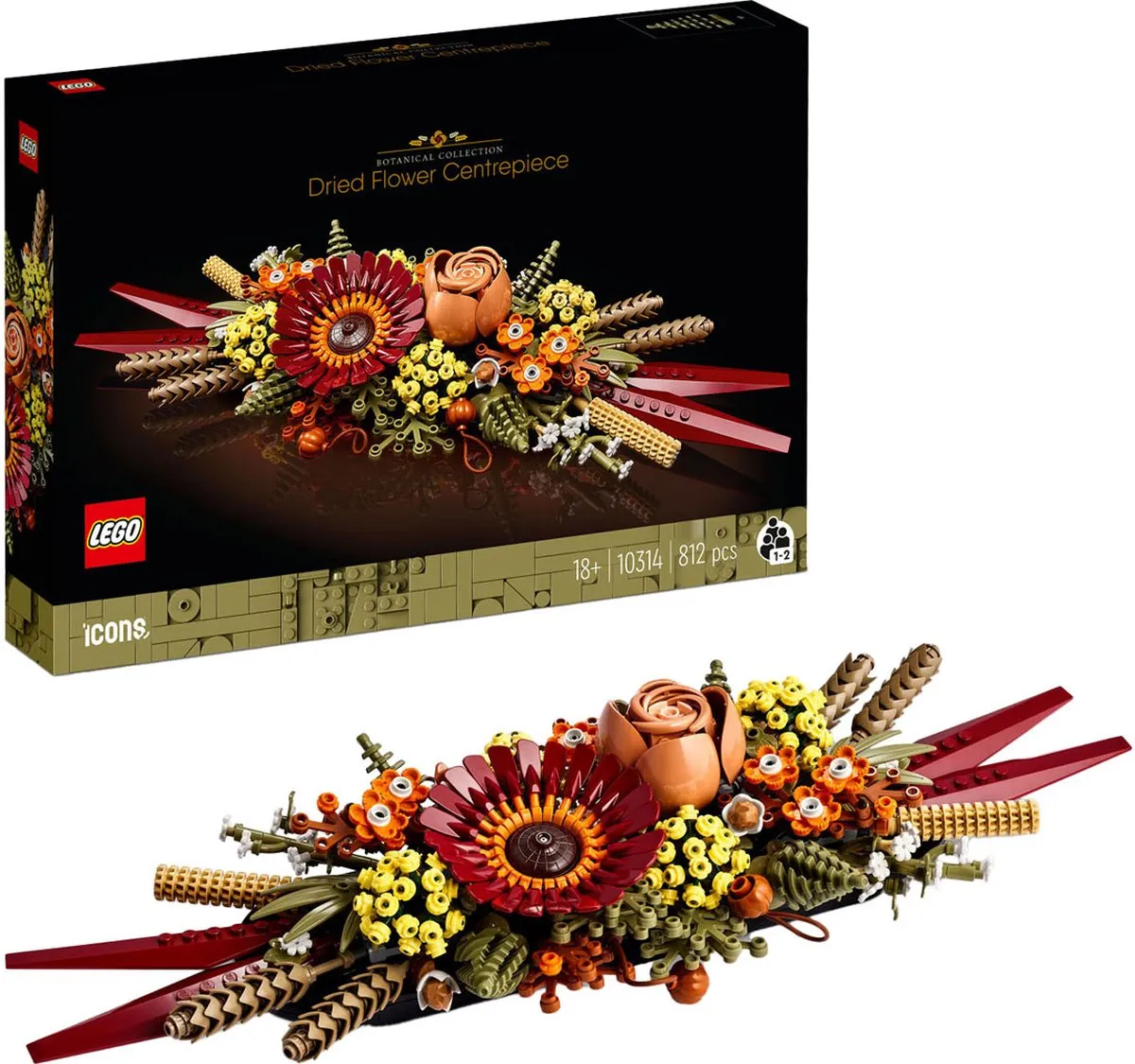 LEGO Icons Gedroogde Bloemen Bloemstuk 10314