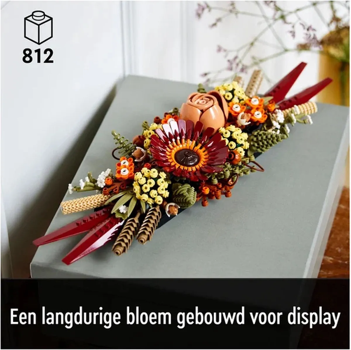 LEGO Icons Gedroogde Bloemen Bloemstuk 10314 - 812 Stukken
