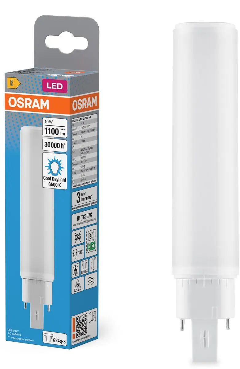 Osram Dulux LED Penvoetlamp G24q 10W 1100lm - Helder