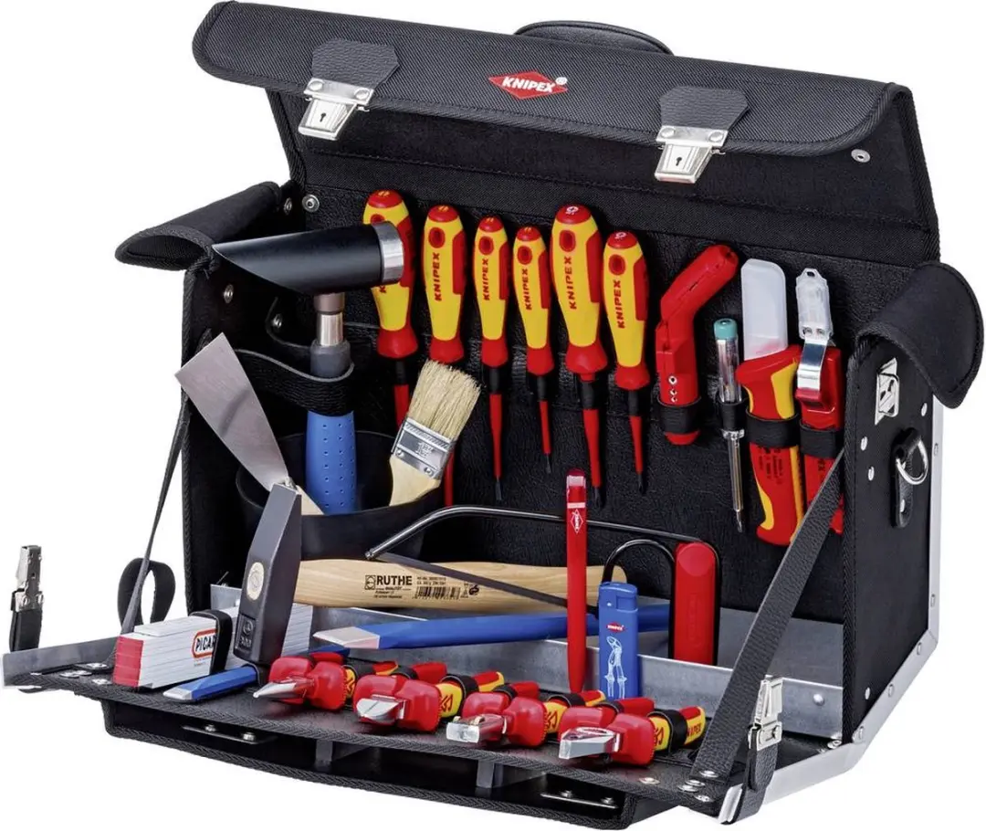 Knipex 00 21 02 EL Gereedschapstas - 4 Tangen - Zwart