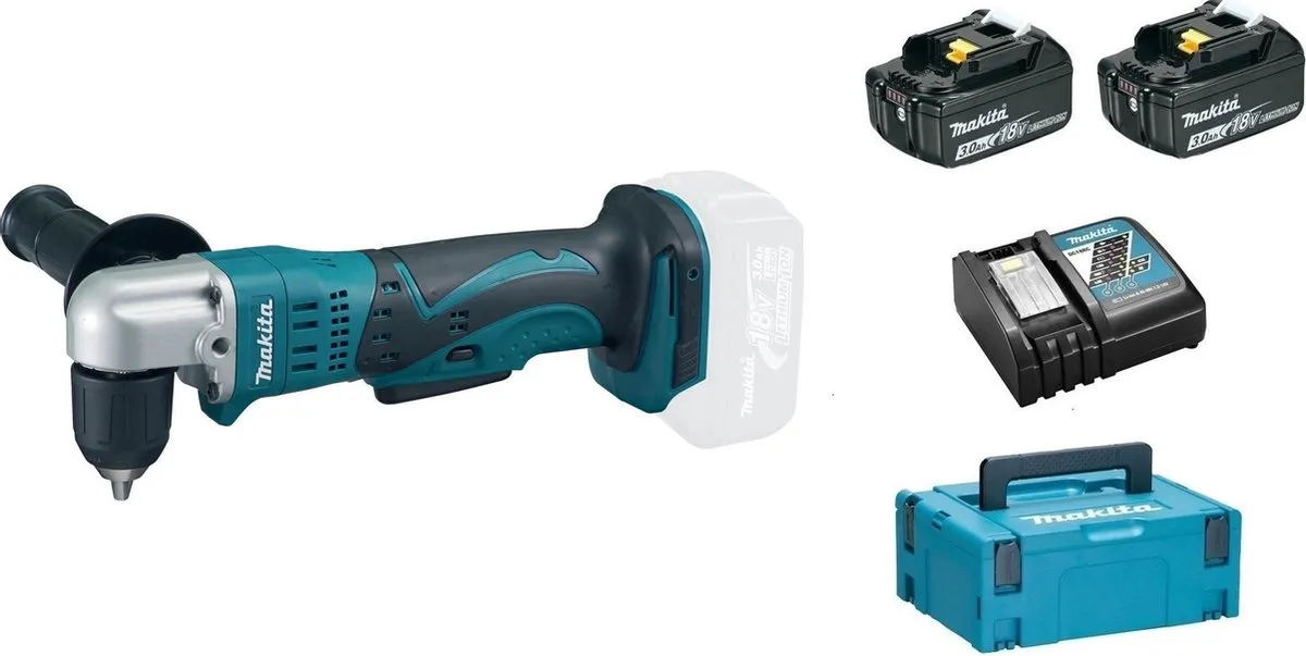Makita DDA351RFJ Haakse Boor-/Schroefmachine - 2x 3.0Ah Accu