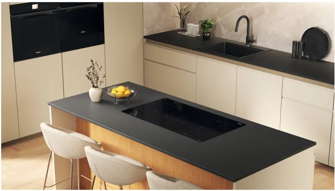 Whirlpool WEX9024DCFF2 Inductiekookplaat 91cm - 5 Zones - Zwart