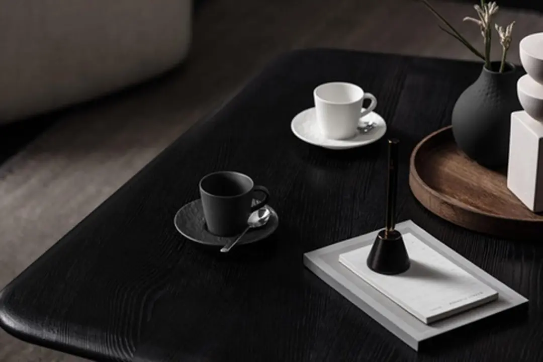 Villeroy & Boch Manufacture Rock Espresso Set 60ml - 6 Stuks - Zwart