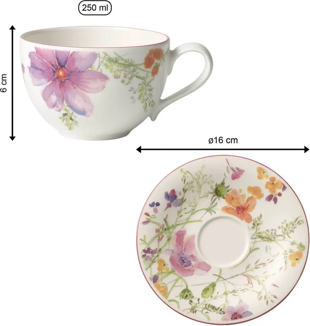 Villeroy & Boch Mariefleur Basic Koffietas 250ml - 2 Stuks
