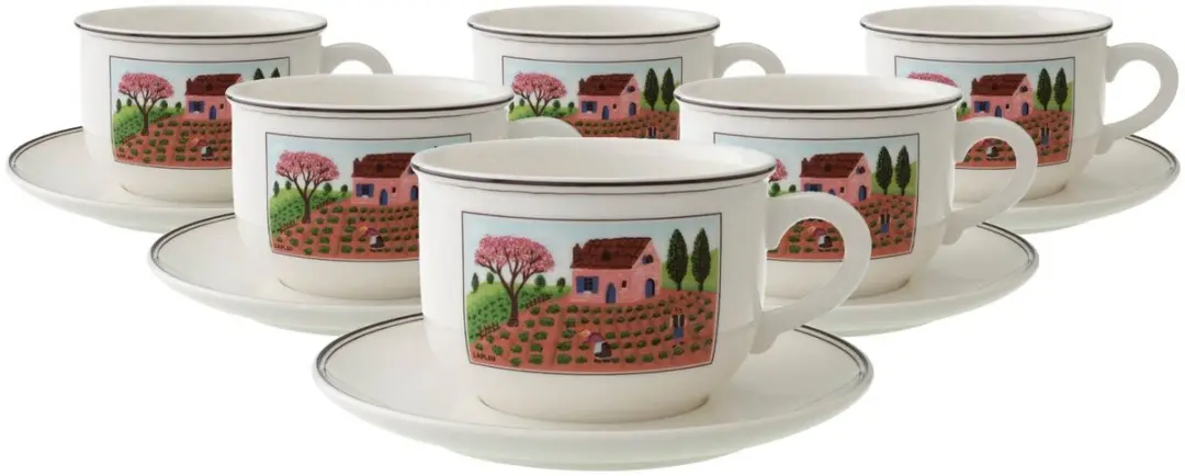Villeroy & Boch Naif 250ml Thee- en onderzetterset