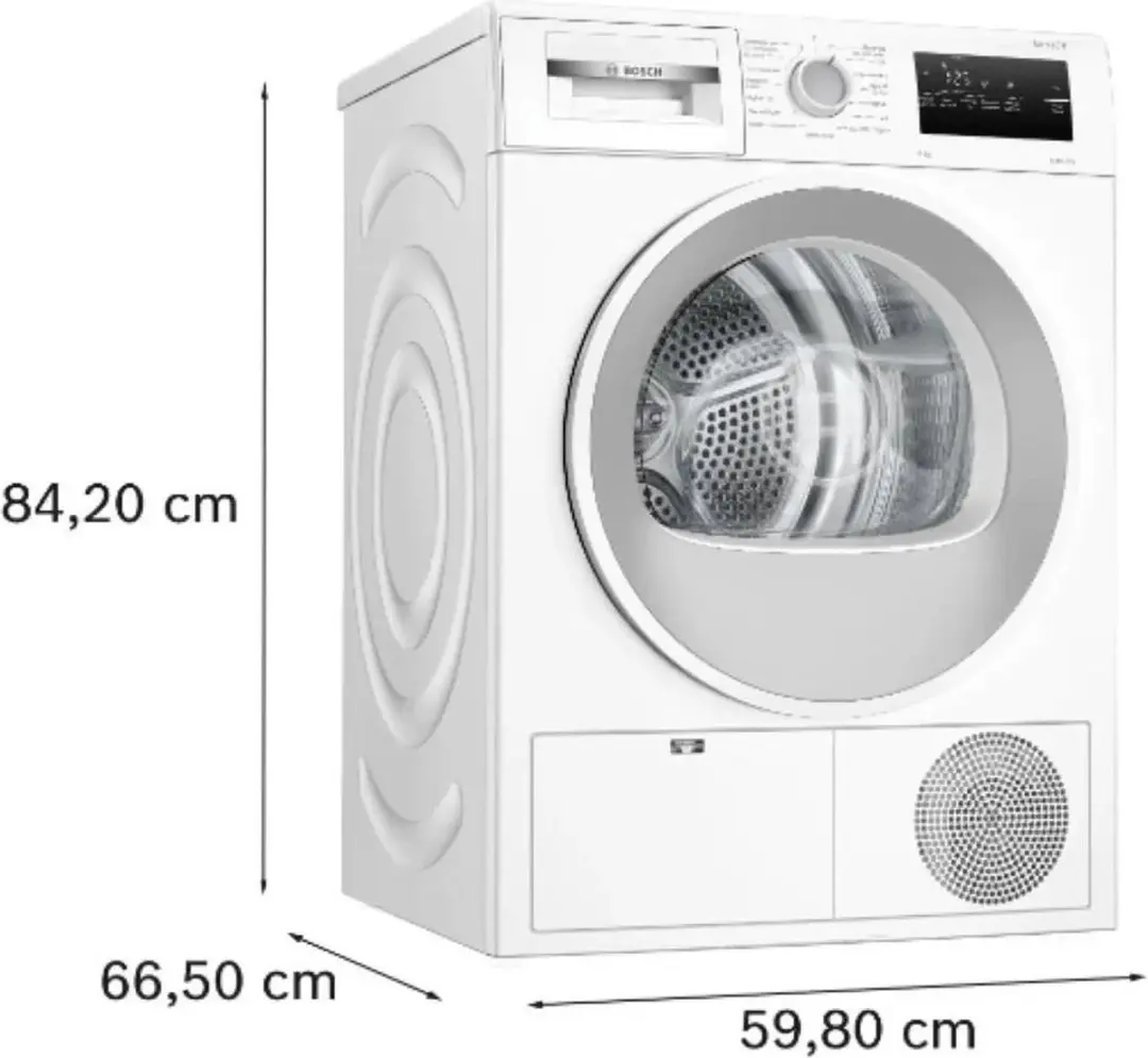 Bosch WTH86277PL Wasdroger 8 kg - Condens - Wit - afbeelding 6 van 6