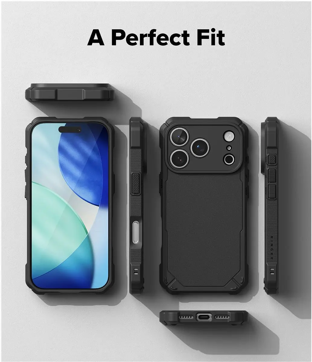 Ringke Rugged Gear Magnetic Hoesje iPhone 17 Pro - MagSafe - Zwart