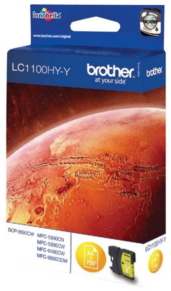 Brother LC1100HYY Inktcartridge Geel - XL - 10.1ml