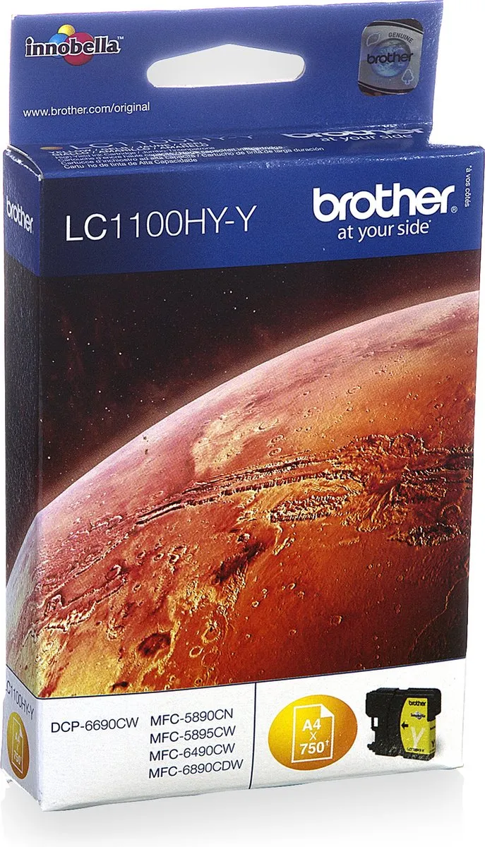 Brother LC1100HYY Inktcartridge Geel - XL - 10.1ml