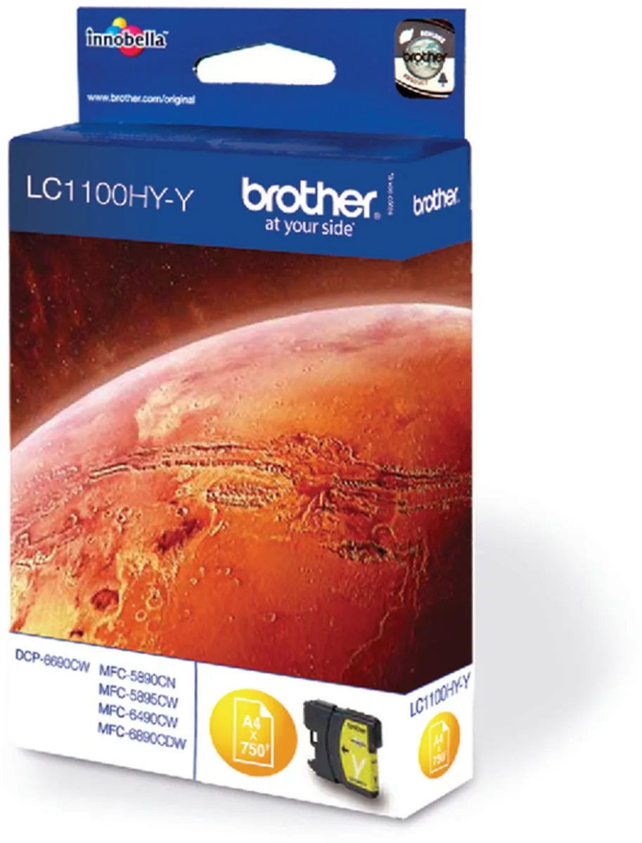 Brother LC1100HYY Inktcartridge Geel - XL - 10.1ml