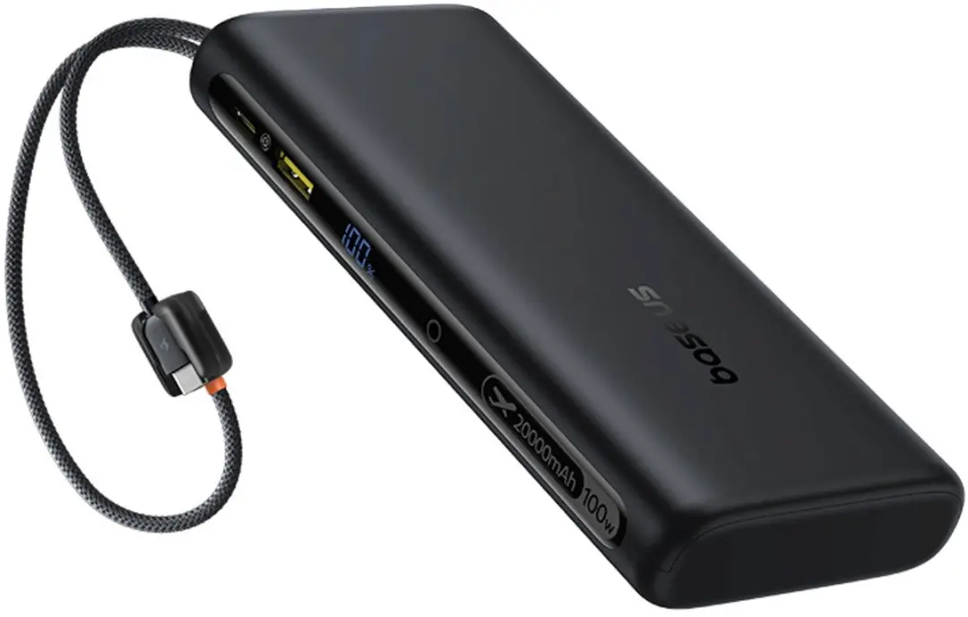 Baseus EnerFill FC41 Powerbank 20000mAh 100W - Zwart