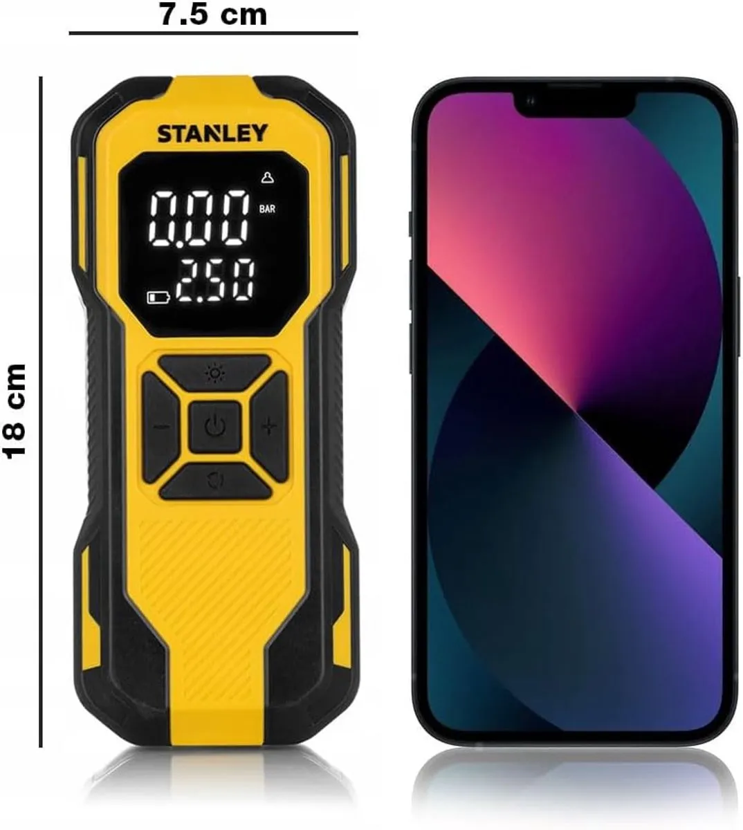 Stanley SXIF0101 Accu Luchtpomp 10 Bar - Geel/Zwart