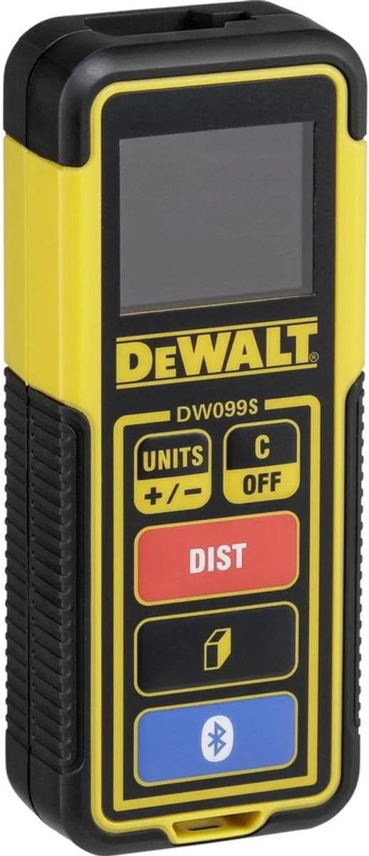 DeWalt DW099S Digitale Afstandsmeter - 30m - Bluetooth - Rood