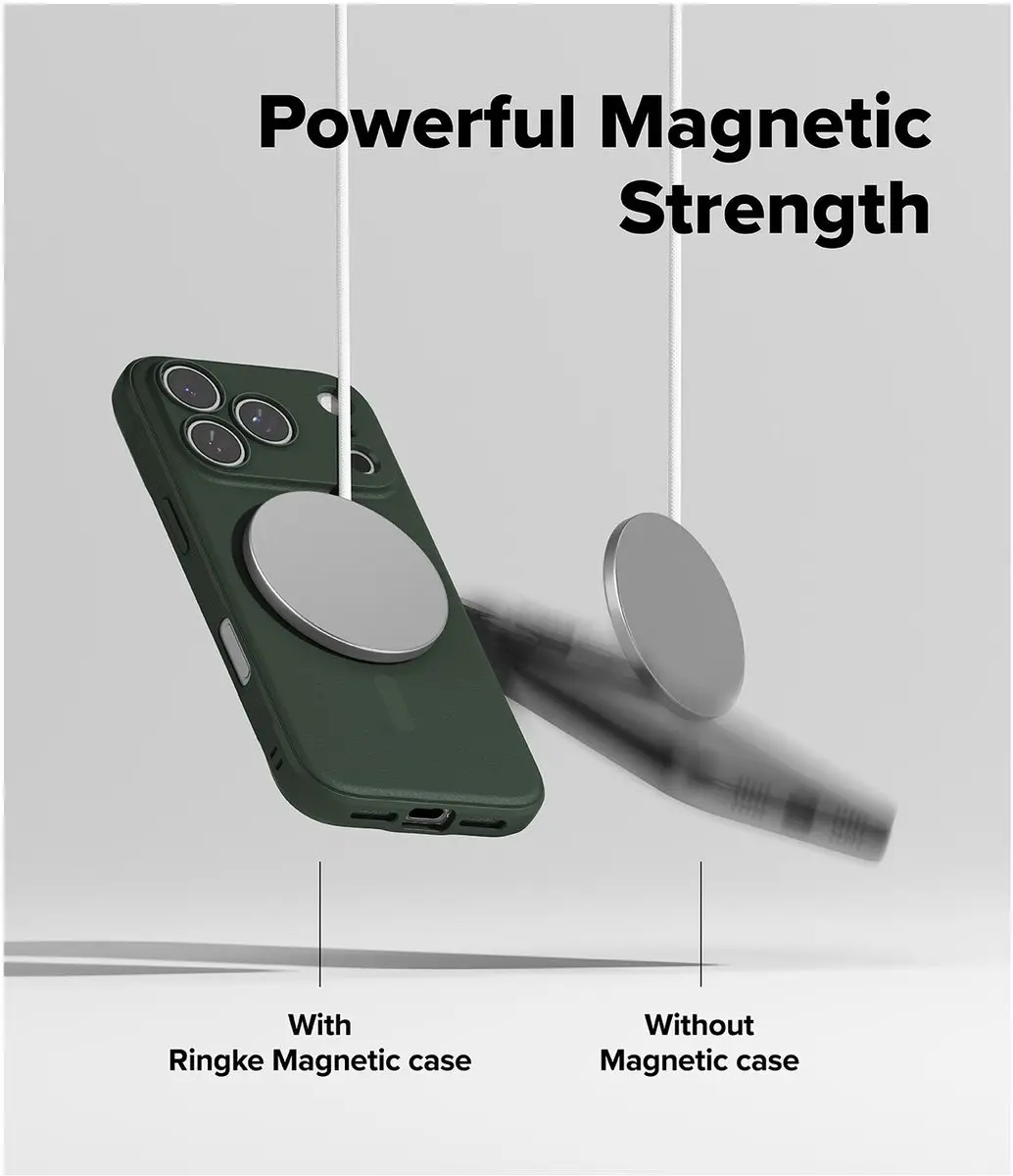 Ringke Onyx Magnetic Hoesje iPhone 17 Pro - Groen - afbeelding 6 van 6