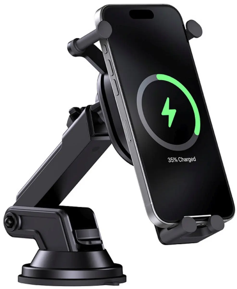 Baseus Stable Auto Telefoonhouder 15W - Inductief - Zwart