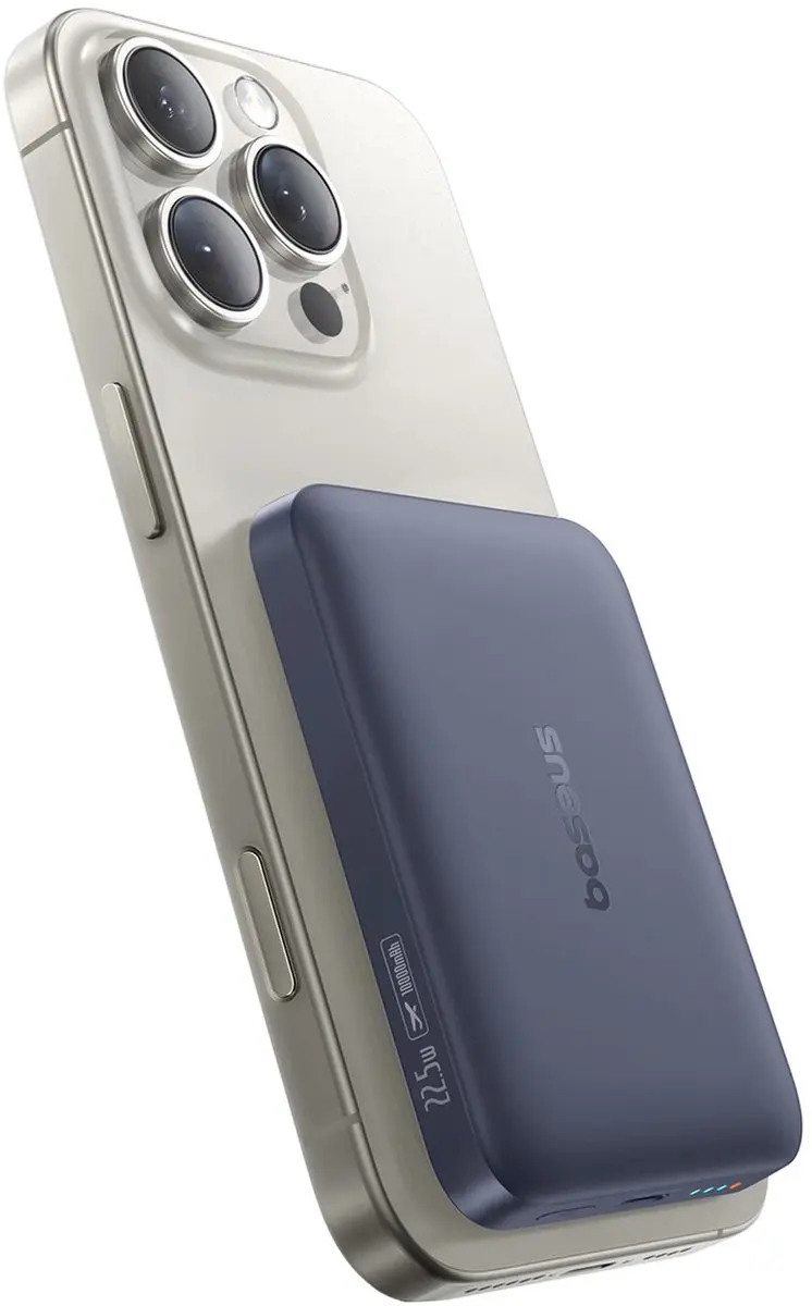 Baseus EnerFill FM11 Magnetische Powerbank 10000mAh - 22.5W - Donker grijs