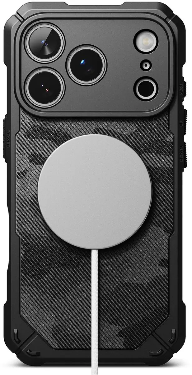 Ringke Rugged Gear Magnetic Hoesje iPhone 17 Pro Max - Camo Zwart