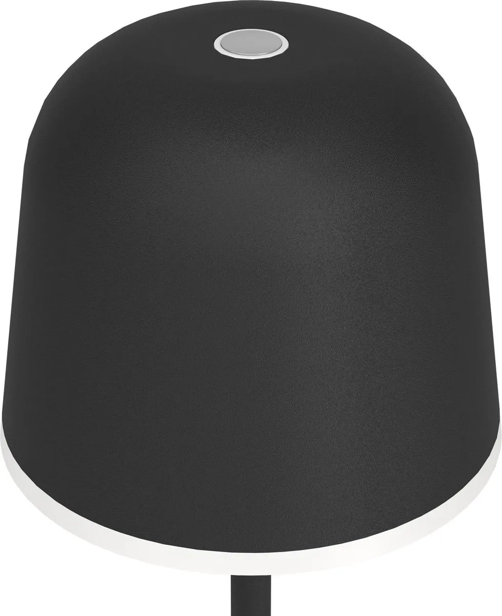 Eglo Mannera Tafellamp - Oplaadbaar - Zwart/Wit