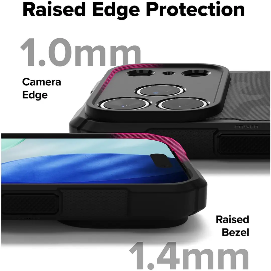 Ringke Rugged Gear Magnetic Hoesje iPhone 17 Pro - Camo Zwart
