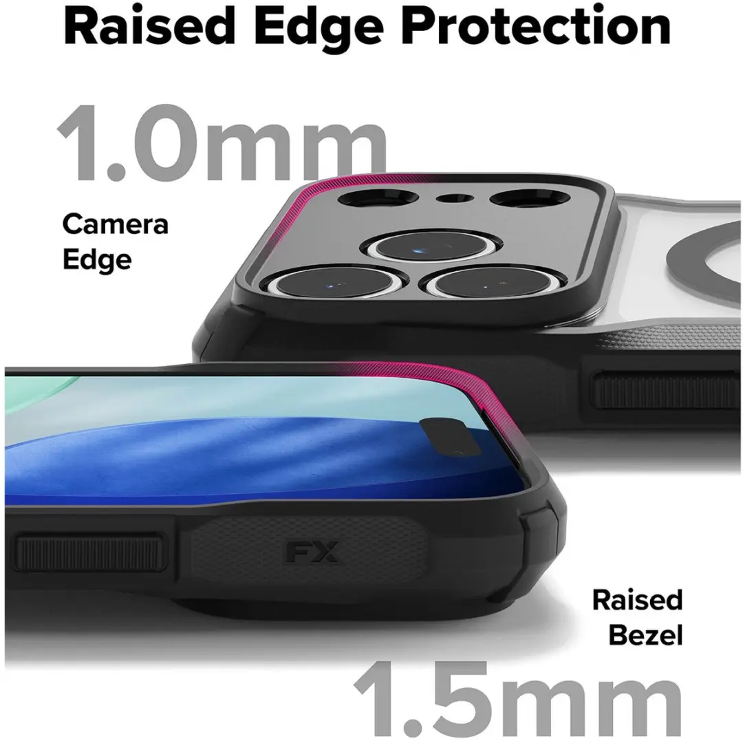 Ringke Fusion X Magnetic Hoesje iPhone 17 Pro Max - Zwart
