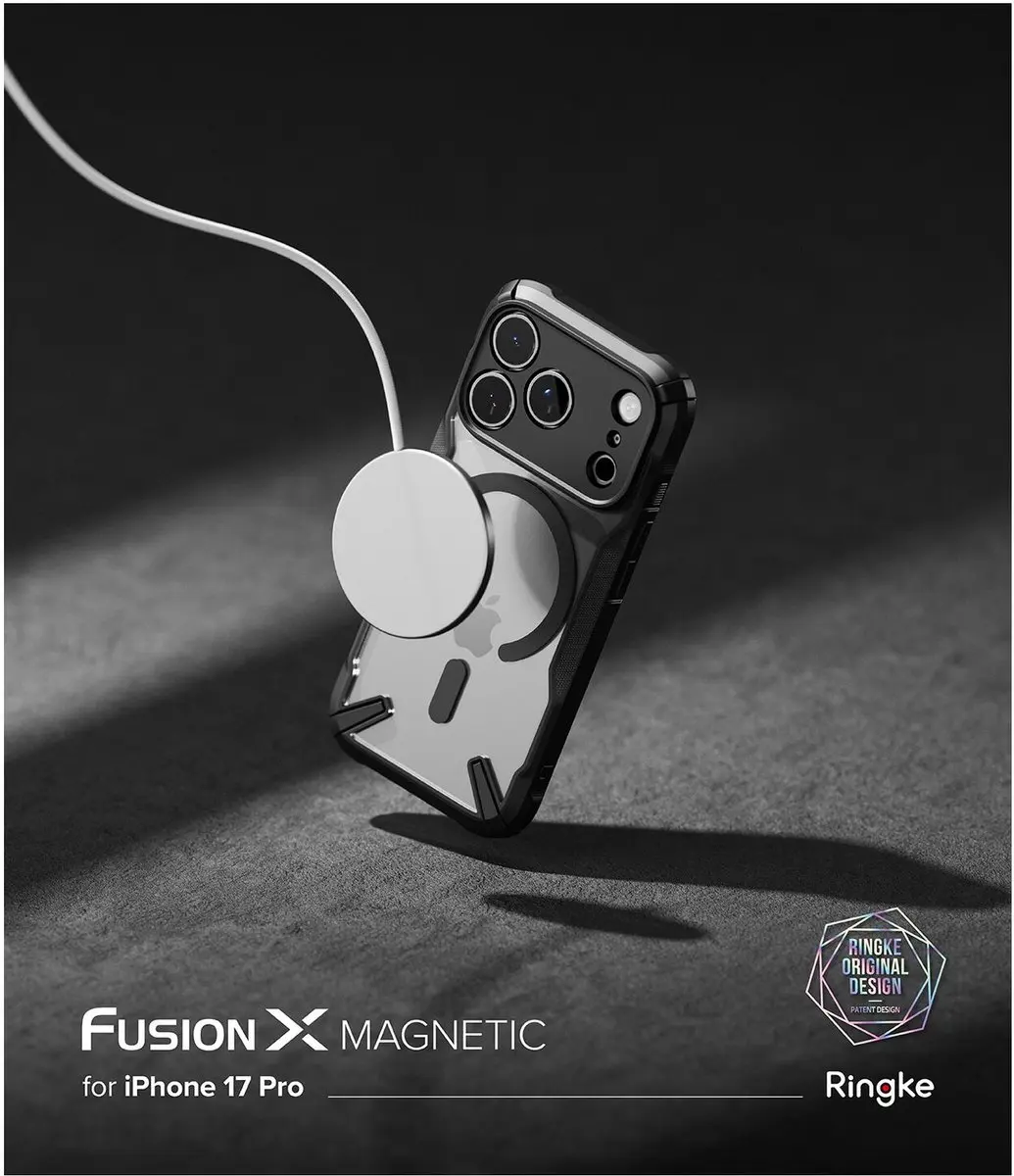 Ringke Fusion X MagSafe Hoesje iPhone 17 Pro - Zwart