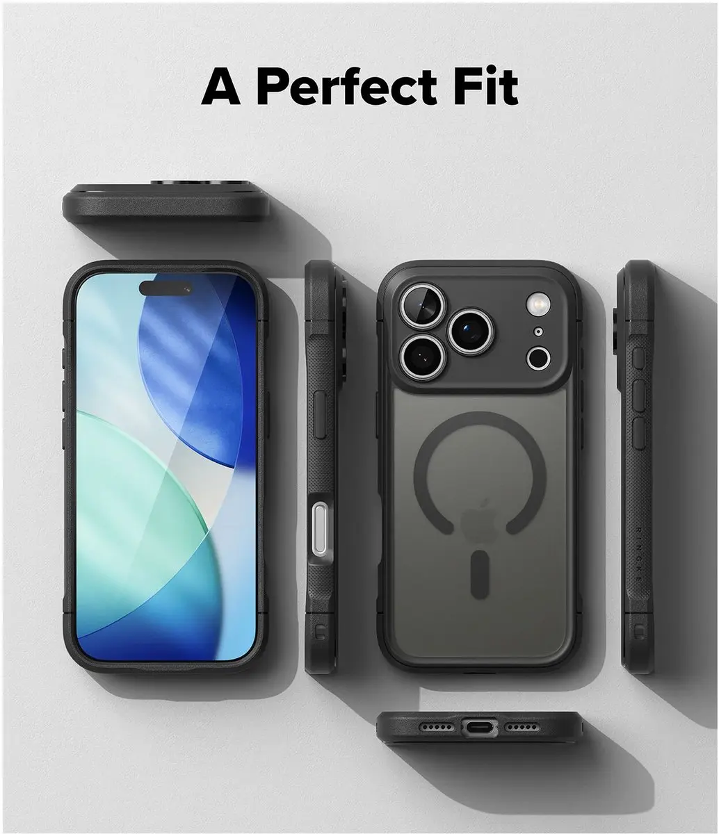 Ringke Fusion Bold Magnetic Hoesje iPhone 17 Pro Max - Matte Zwart