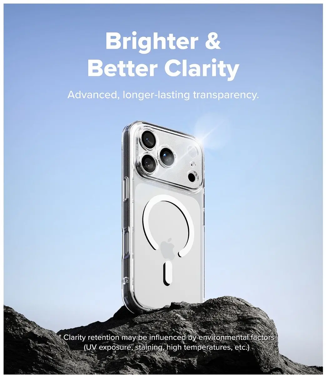 Ringke Fusion Magnetic Hoesje iPhone 17 Pro Max - Transparant