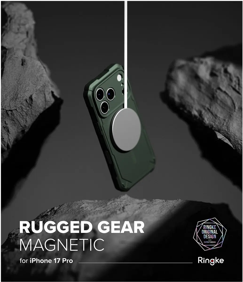 Ringke Rugged Gear Magnetic Hoesje iPhone 17 Pro - Groen
