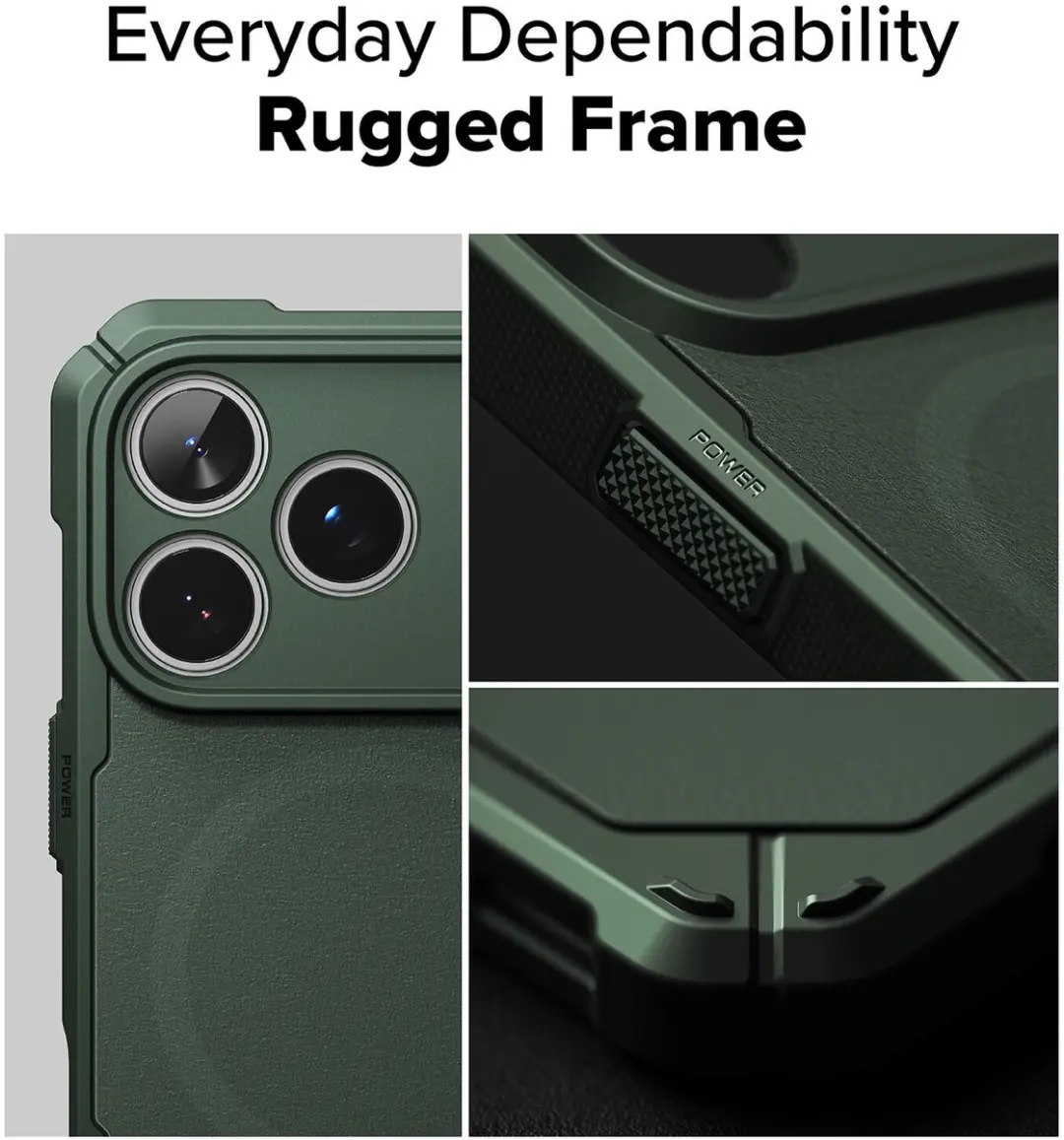 Ringke Rugged Gear Magnetic Hoesje iPhone 17 Pro - Groen