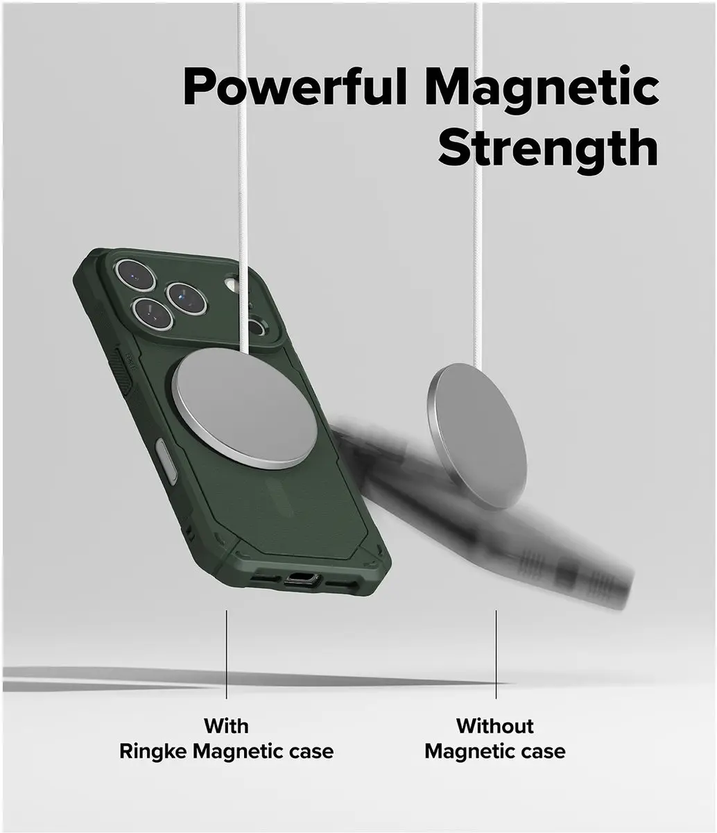 Ringke Rugged Gear Magnetic Hoesje iPhone 17 Pro - Groen - afbeelding 6 van 6