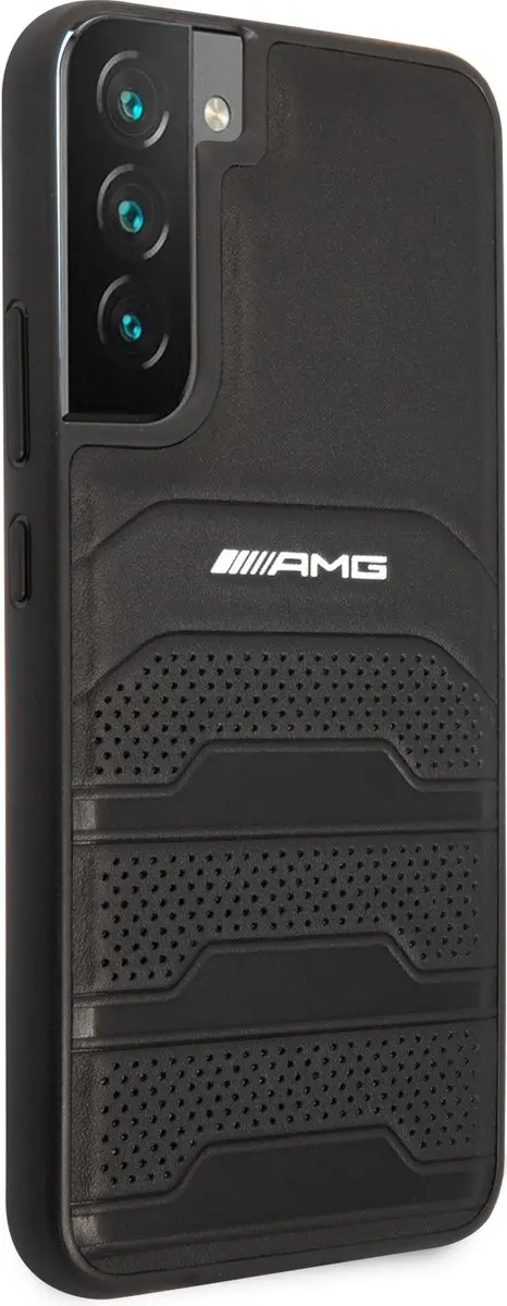 Mercedes-Benz AMG Hoesje Samsung Galaxy S22 - Perforated Zwart