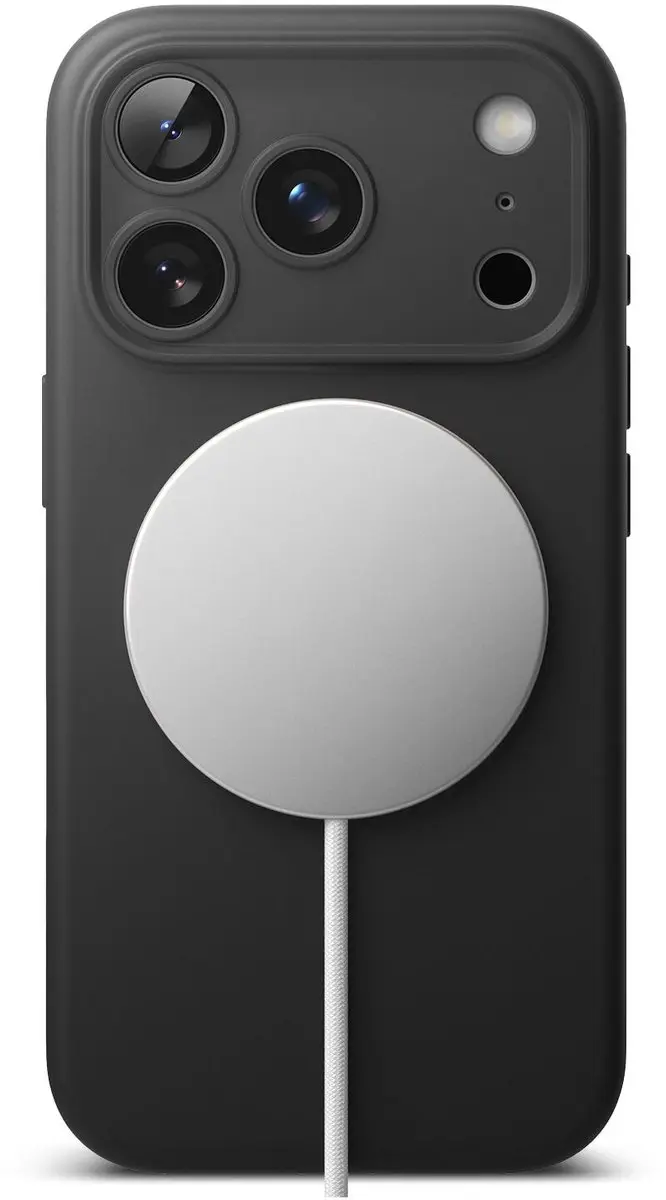 Ringke Silicone MagSafe Hoesje iPhone 17 Pro - Zwart