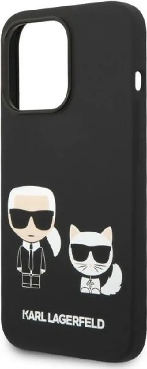 Karl Lagerfeld KLHMP14XSSKCK iPhone 14 Pro Max Hoesje - Zwart - Magsafe
