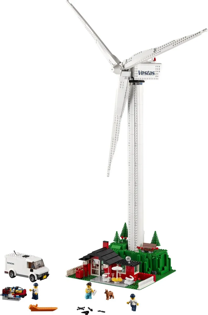 LEGO Creator Expert Vestas Windmolen 826 Stukken - 3 Minifiguren