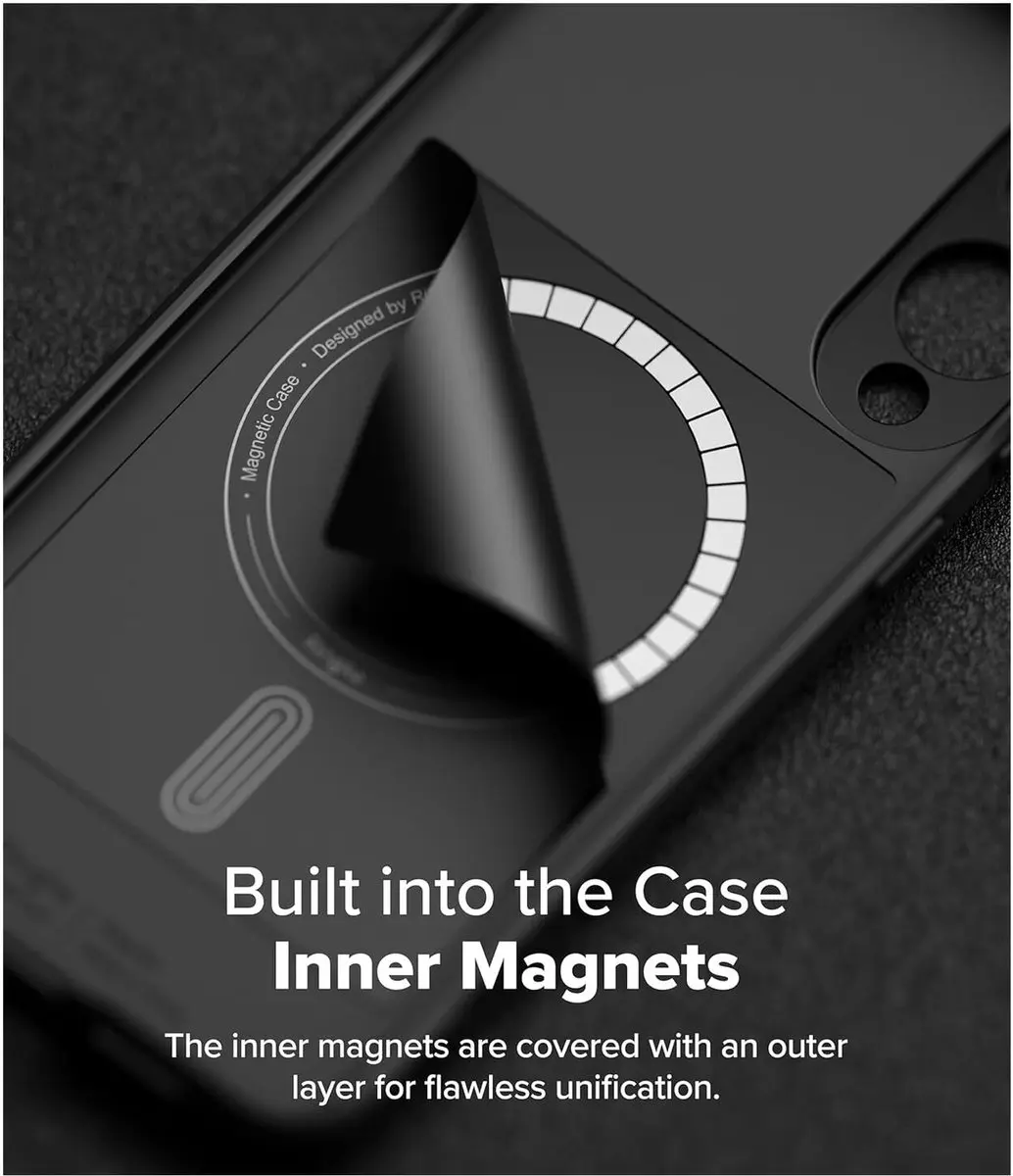Ringke Onyx Magnetic Hoesje Zwart - MagSafe/Qi2
