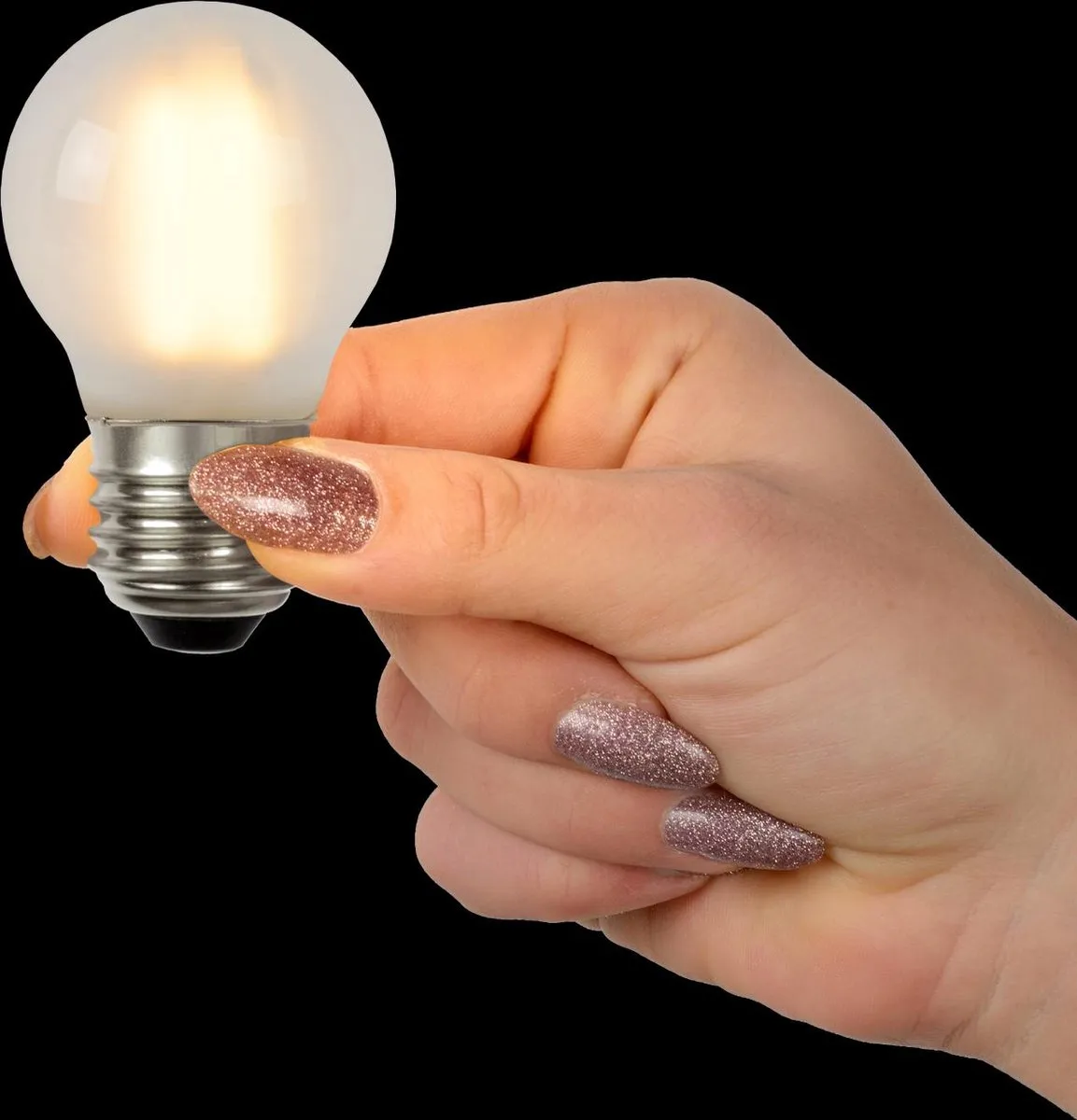 Lucide G45 LED Filamentlamp E27 4W 2700K - Mat