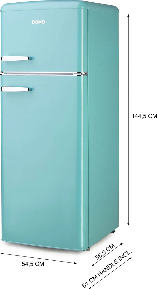 Domo DO91705R Retro Koelkast - Blauw
