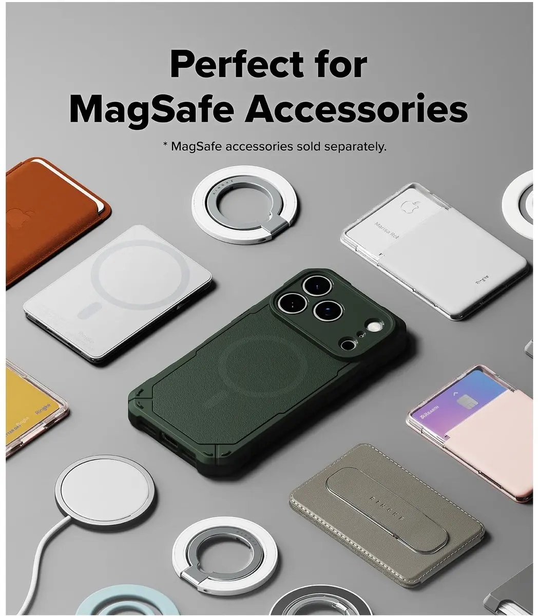 Ringke Rugged Gear Magnetic Hoesje iPhone 17 Pro Max - Groen
